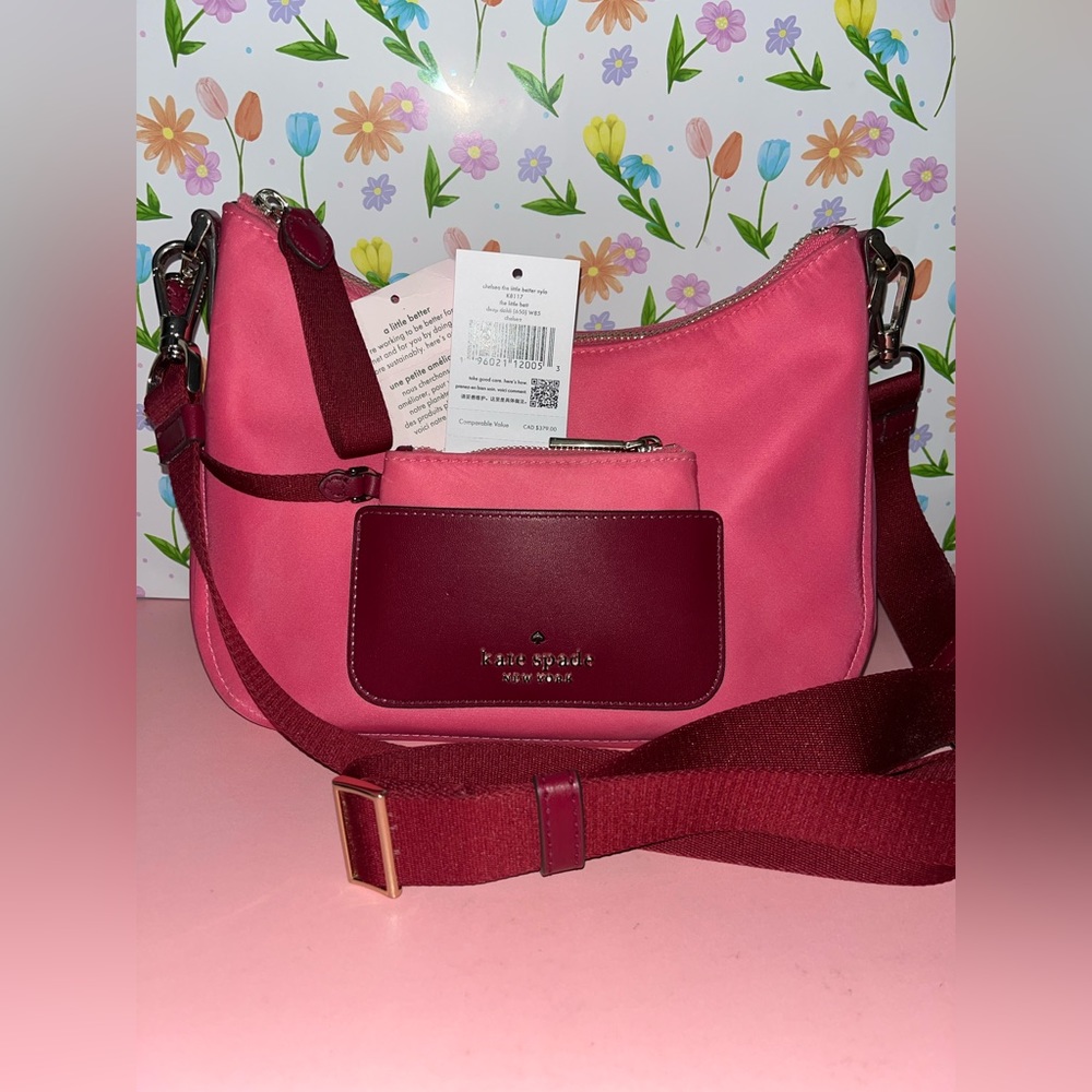 Chelsea Hot Pink Crossbody with Detachable Wallet